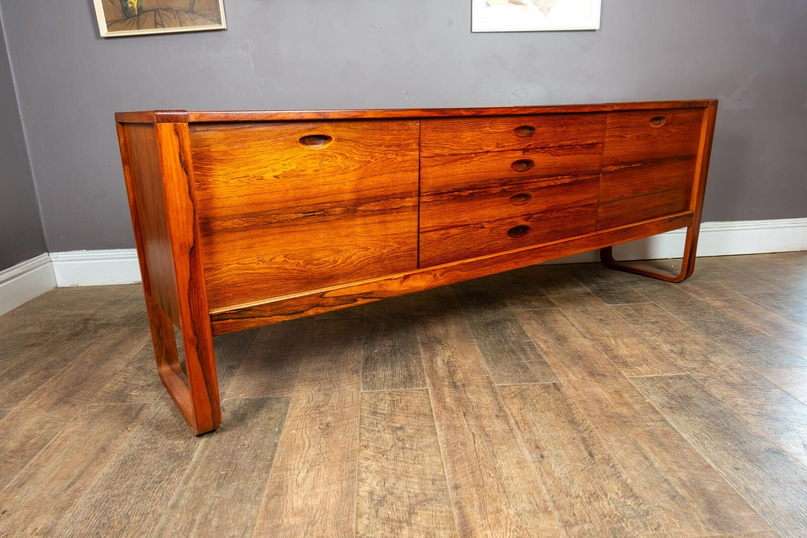 Vintage Retro Uniflex Rosewood Sideboard designed by Gunther Hofstead