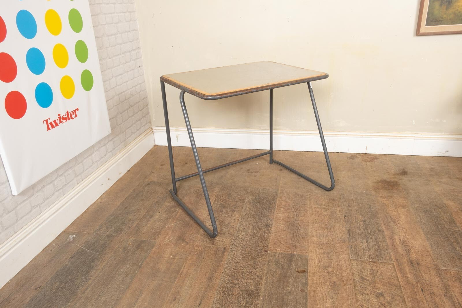 Vintage Retro Small Industrial School Desk and Chair - 10 available