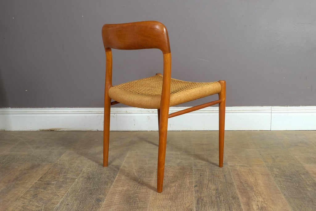 Vintage Model 75 Dining Chair in teak by JL Moller