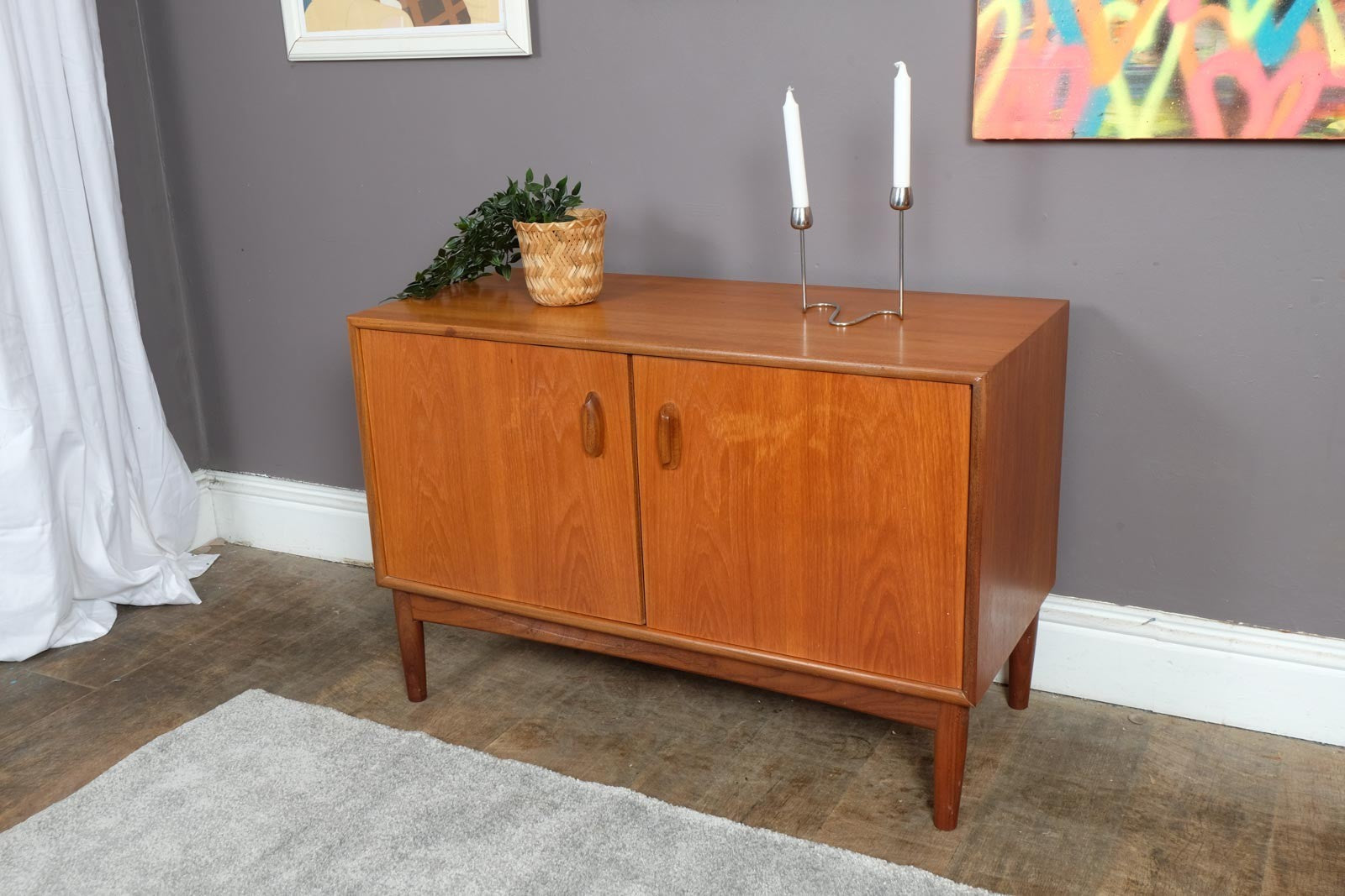 Vintage Retro Small Mid Century Teak G Plan Brasilia Cabinet