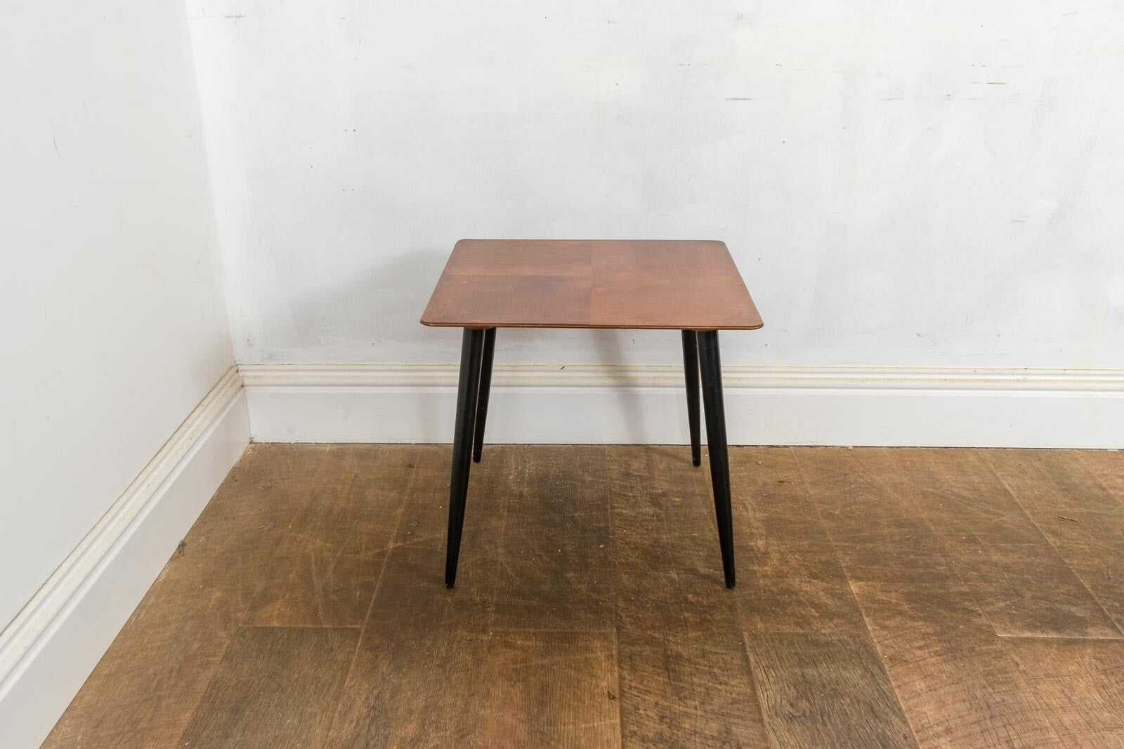 Vintage Retro Mid Century Square Teak Side Table