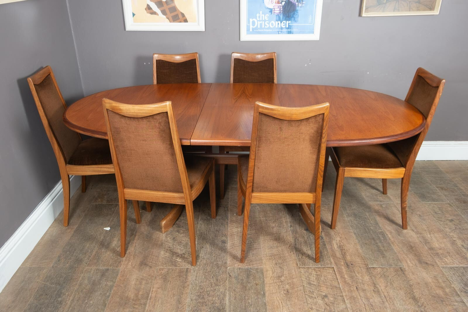 Vintage G Plan Fresco Teak Extending Dining Table and 6 Chairs