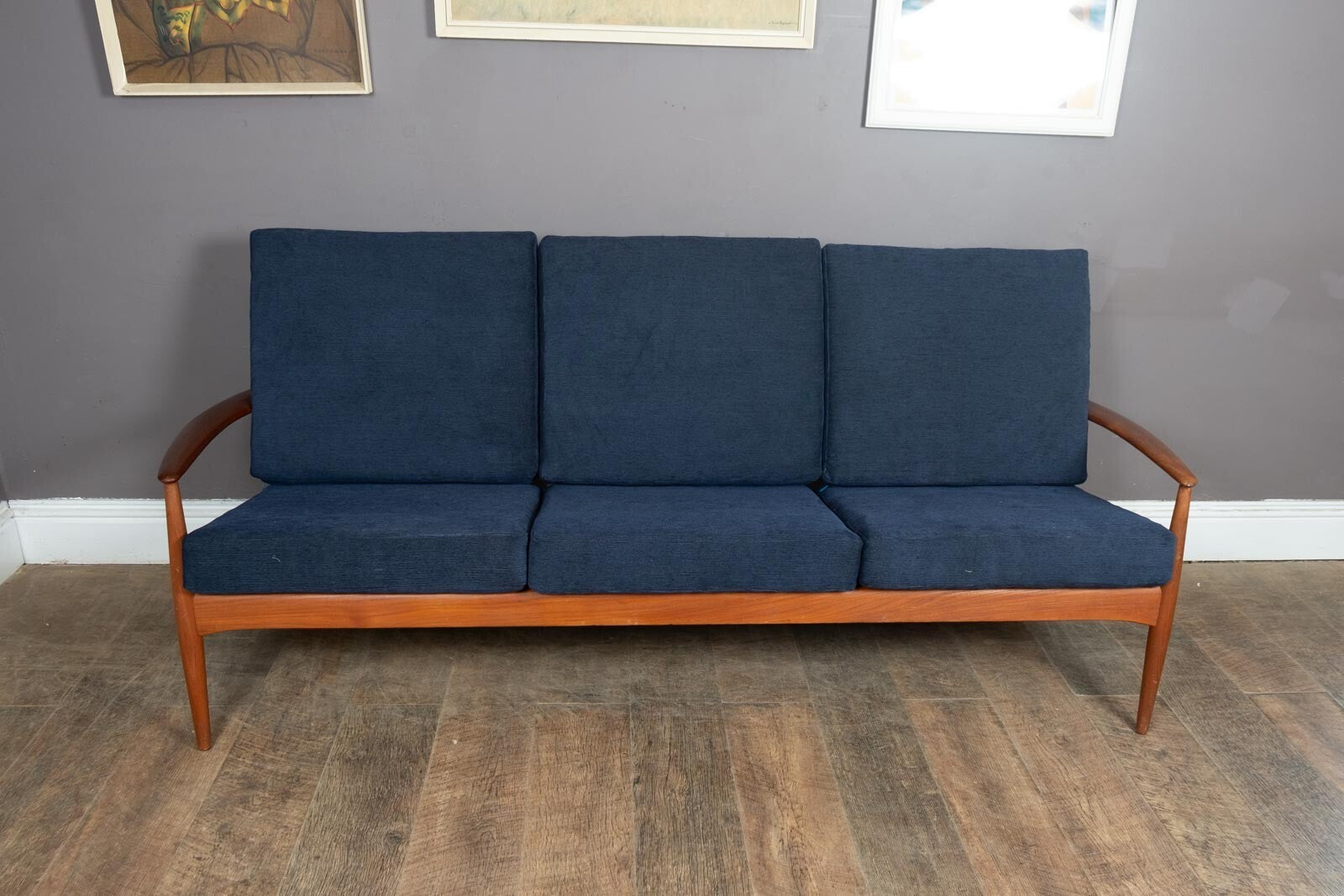 Vintage Danish Grete Jalk France and Sons 3 Seater Sofa