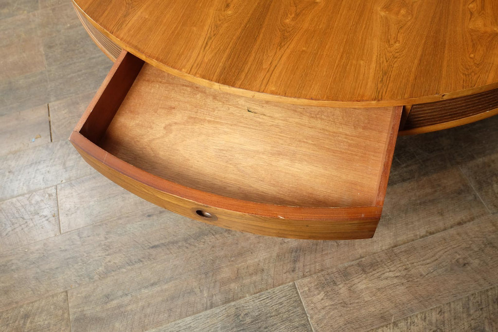 Vintage Rosewood Bridgford Drum Dining Table by Archie Shine