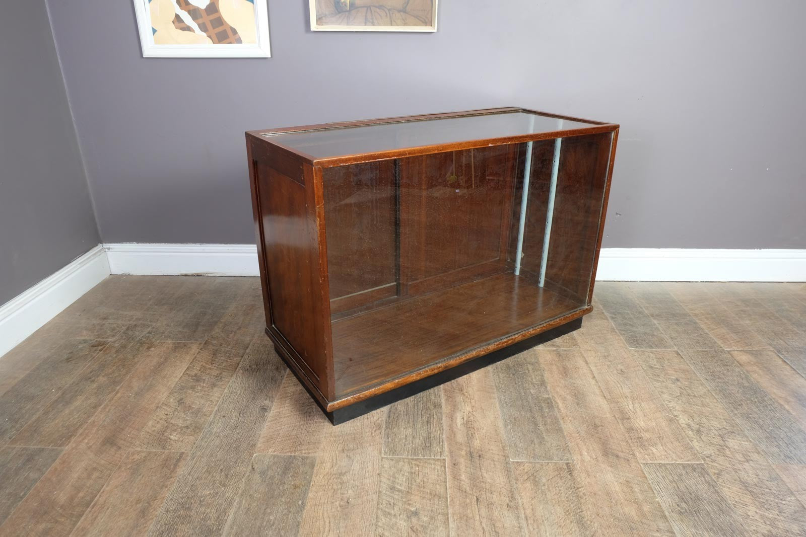 Vintage Antique Edwardian Mahogany Shop Haberdashery Cabinet
