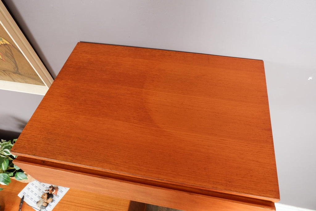 Vintage Retro Small Floating Teak Drawer by Beaver and Tapley