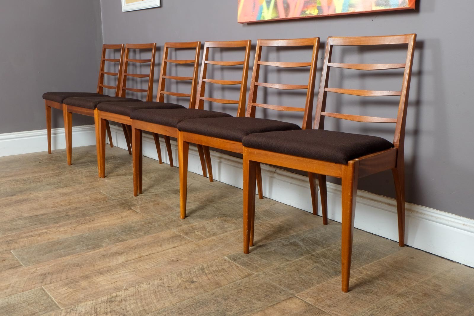 Vintage Retro Mid Century eak Extending Dining Table and 6 Chairs