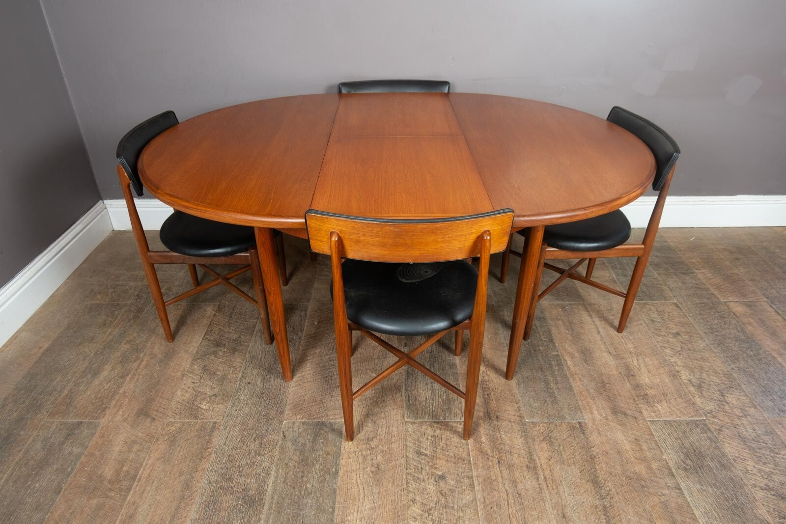 Vintage G Plan Fresco Extending Dining Table and 4 Chairs VB Wilkins