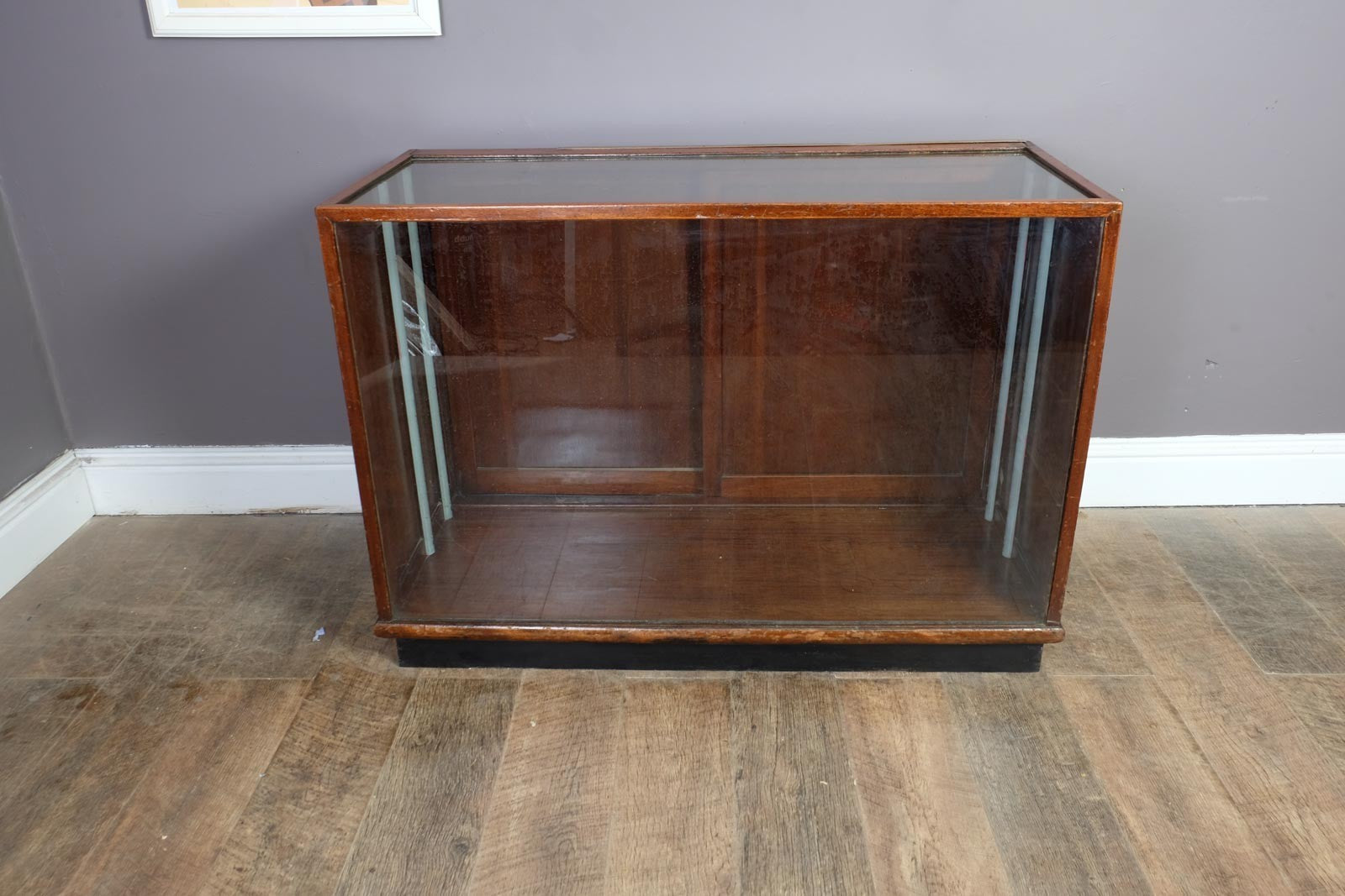 Vintage Antique Edwardian Mahogany Shop Haberdashery Cabinet