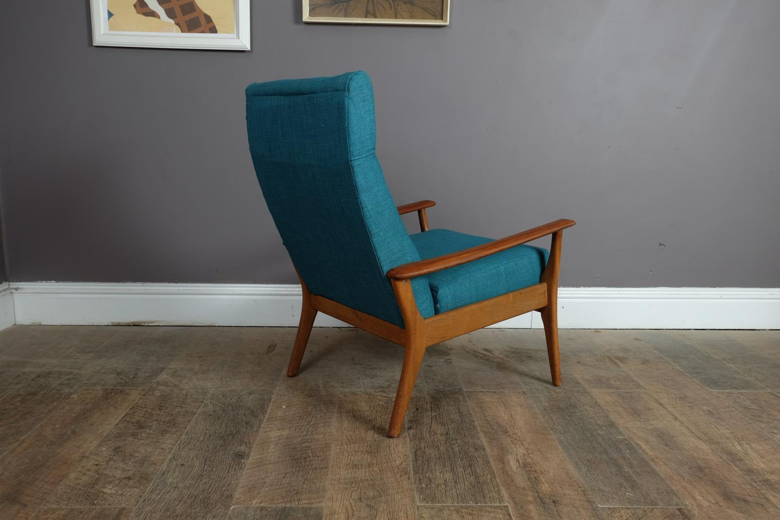 Vintage Retro Mid Century Afromosia Armchair by Furpro