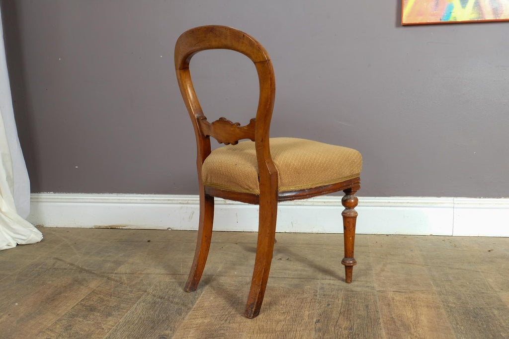 Vintage Pair of Antique Victorian Balloon Back Chairs