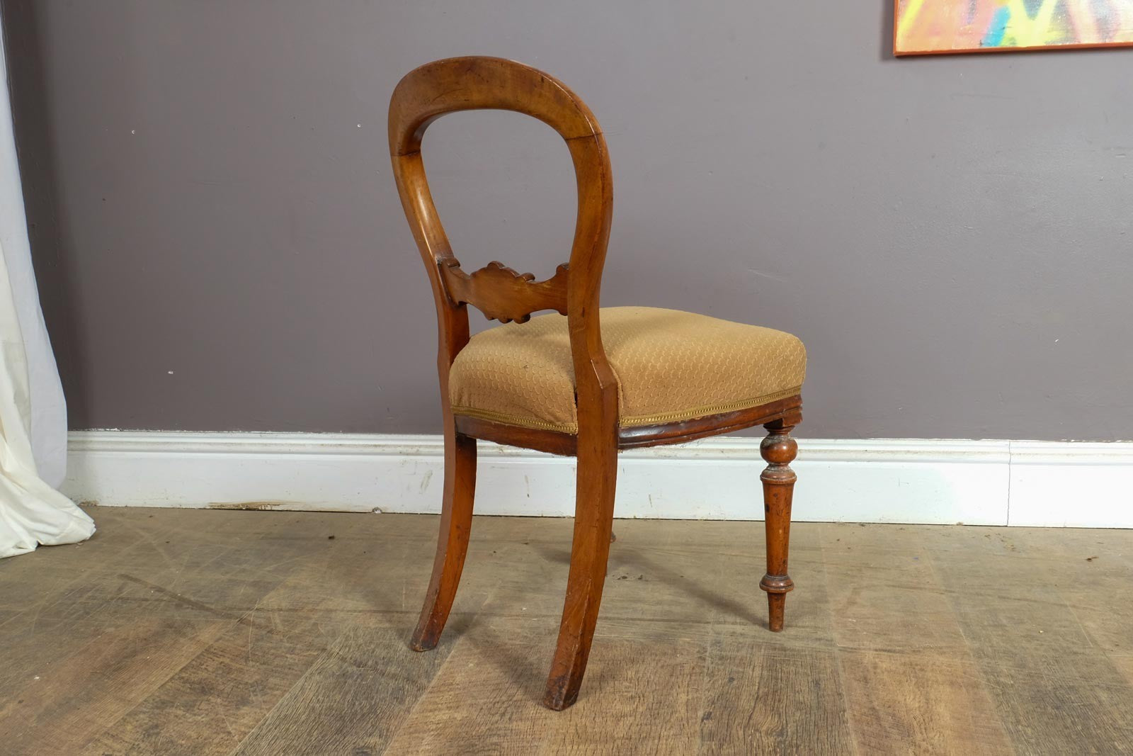 Vintage Pair of Antique Victorian Balloon Back Chairs