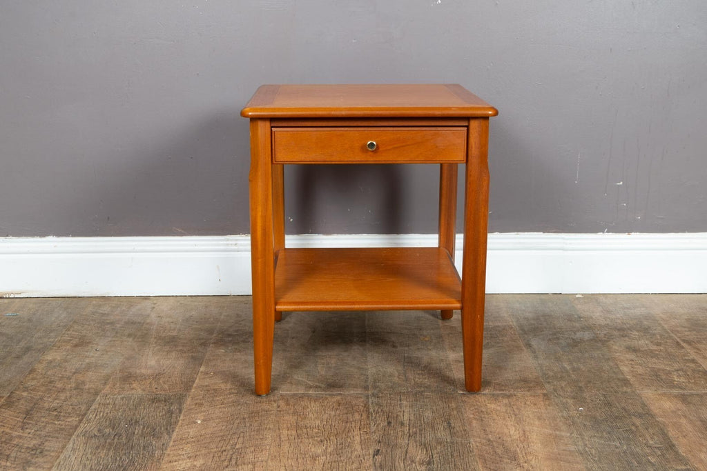 Vintage Mid Century Side Table with Drawer by Nathan