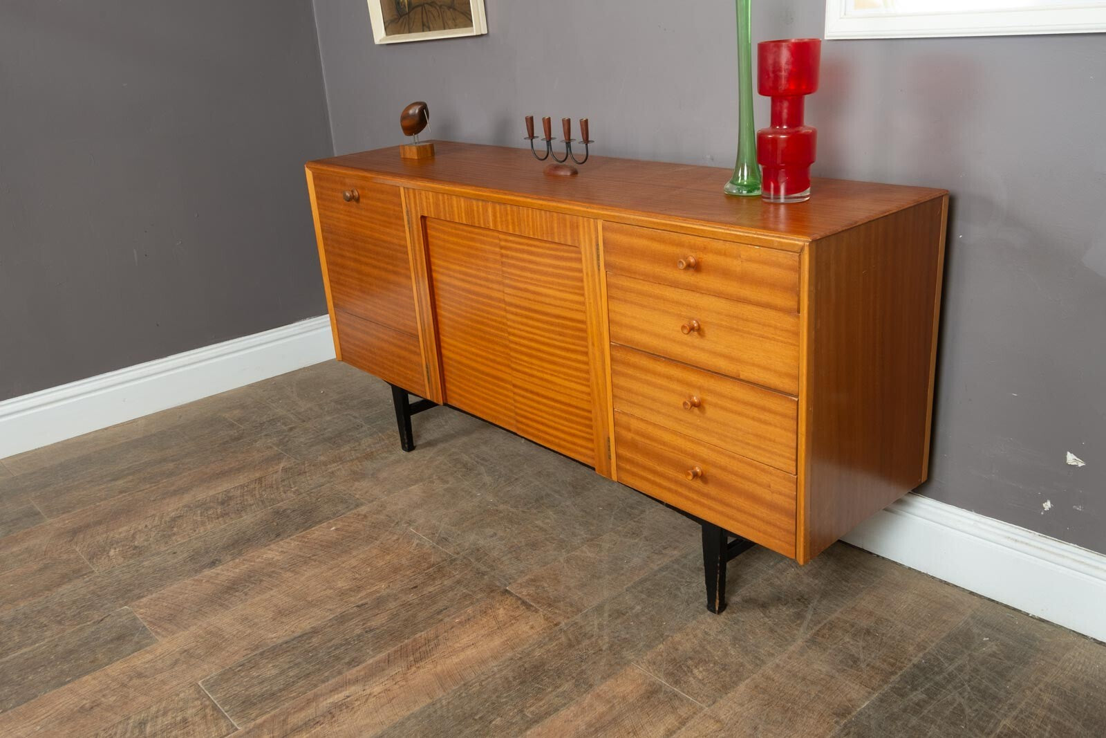 Vintage Mid Century Light Teak Sideboard by C.W.S. Ltd