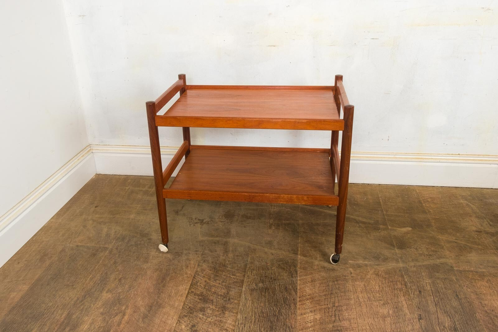 Vintage Retro Teak Danish Mid Century Tea Trolley