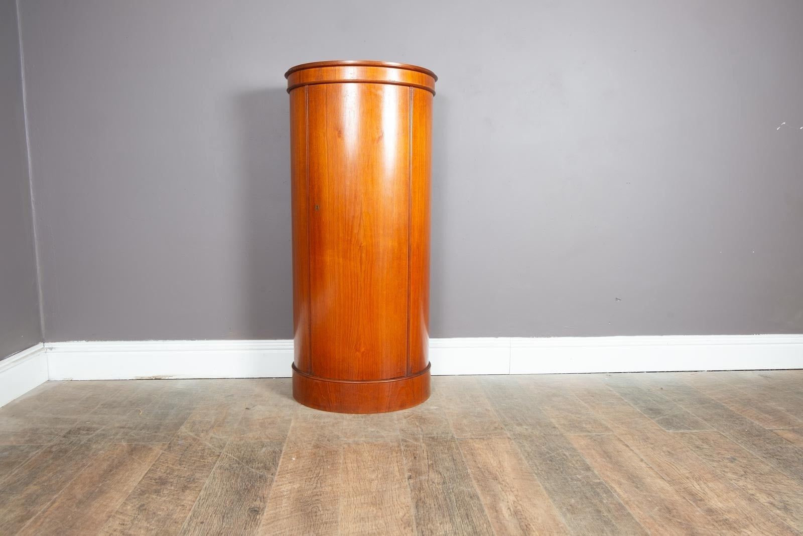 Vintage Danish Mid Century Circular Drinks Bar Cabinet by Johannes Sorth