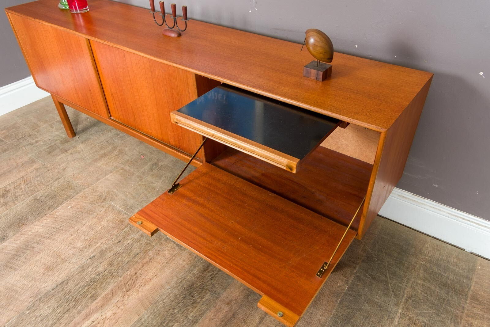 Vintage Retro Rate Teak Mid Century Starburst Sideboard by McIntosh