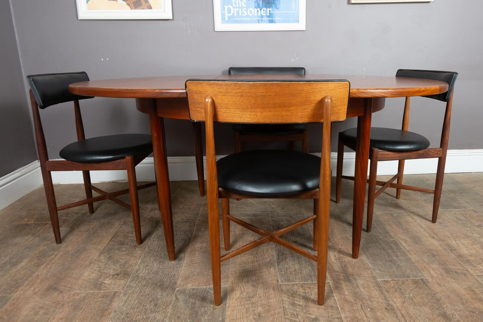 Vintage G Plan Fresco G Plan Teak Extending Dining Table and 4 Chairs