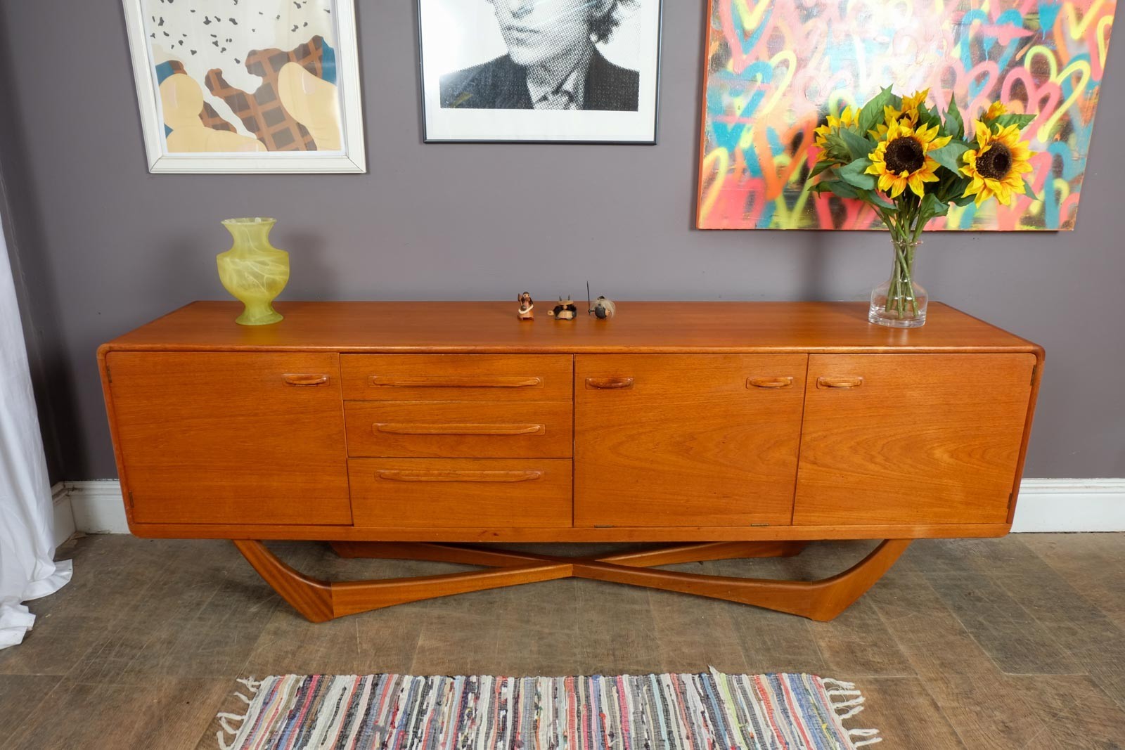 Stunning Mid-Century British Teak Sideboard by Beithcraft