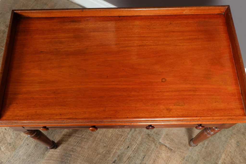 Vintage Retro Victorian Mahogany Writing Desk Console Table