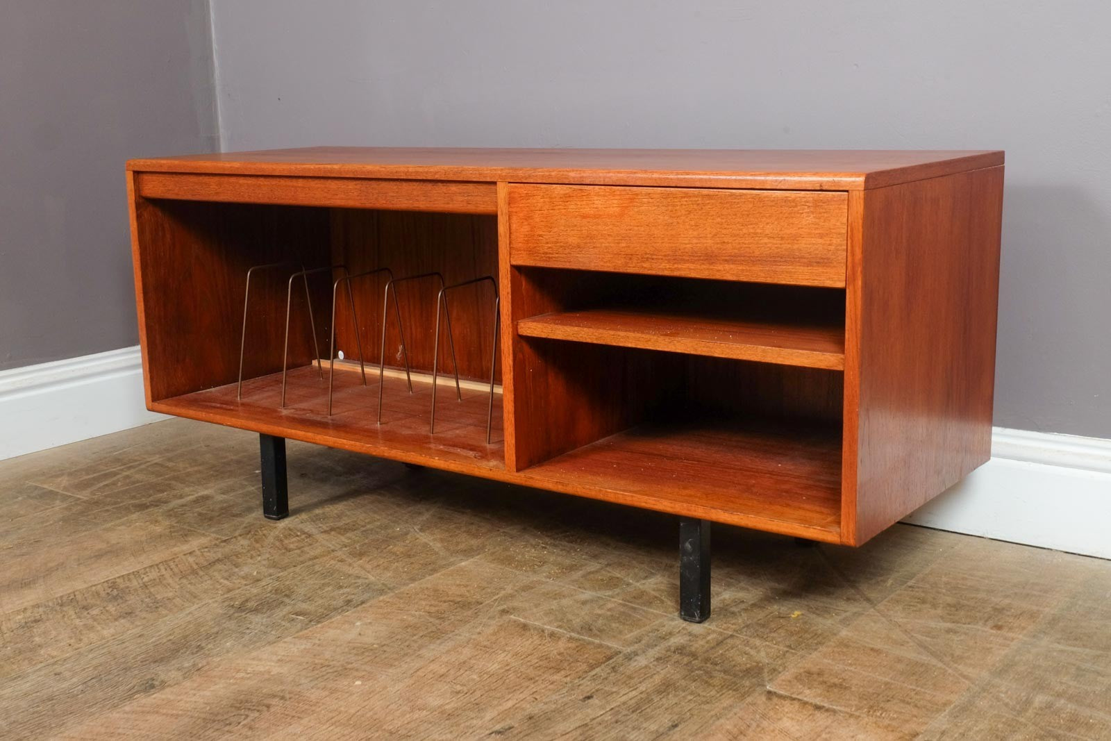 Vintage Retro Mid Century Teak Media Storage unit