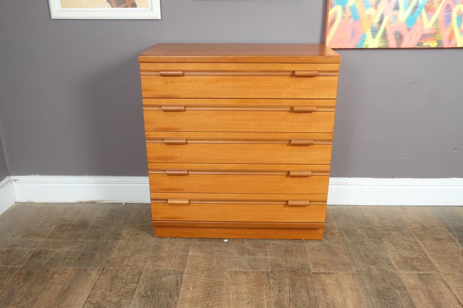 Vintage Retro Mid Century Teak Chest of Drawers by William Lawrence