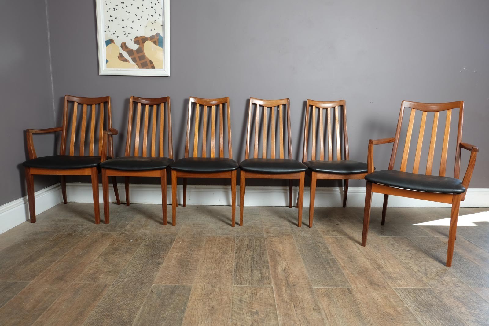 Vintage G Plan Fresco Oval Dining Table and 6 Chairs