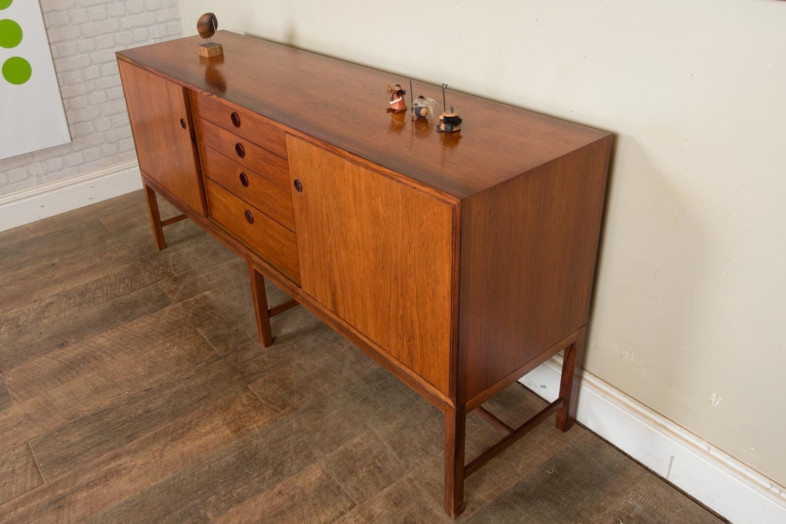 Vintage Danish Rosewood Credenza Johannes Andersen for Bernhard Pedersen & Sons