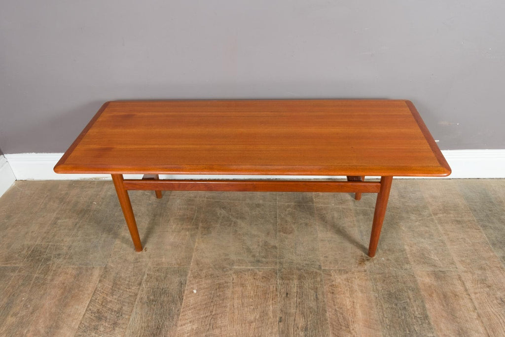 Vintage Large Danish Teak Coffee Table Mid Century