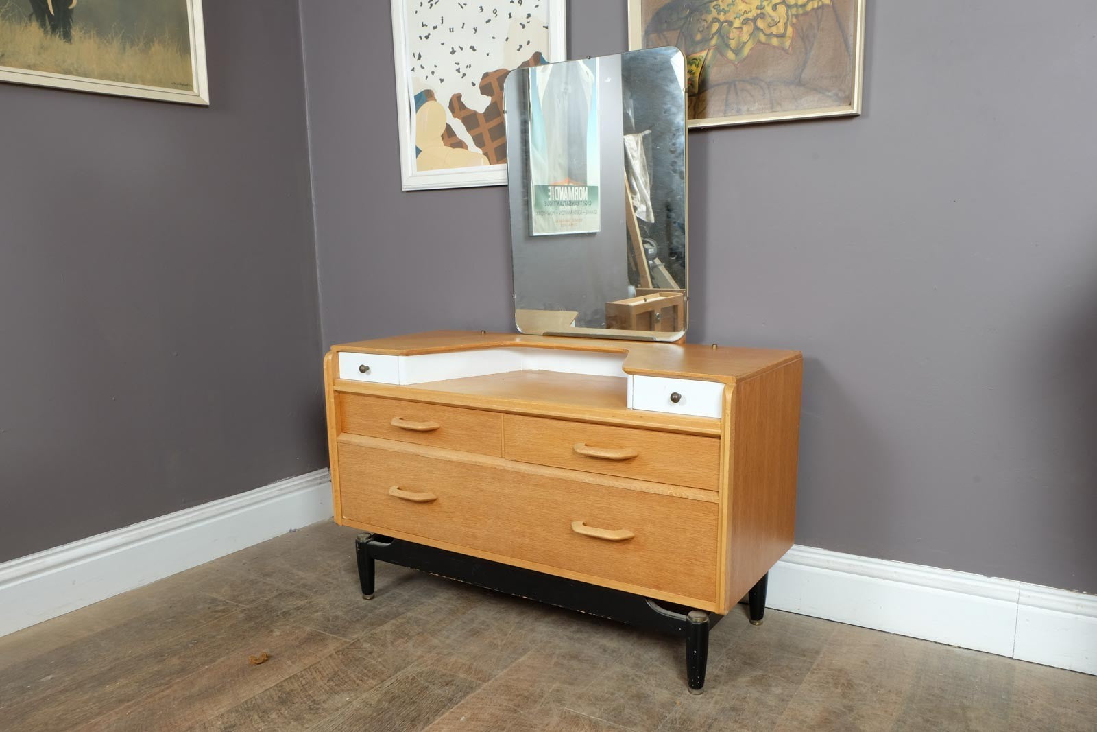 Vintage G Plan Chine White Dressing Table