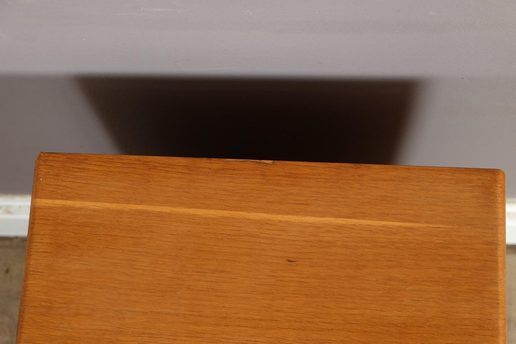 Vintage Retro Light Oak Bedside Table
