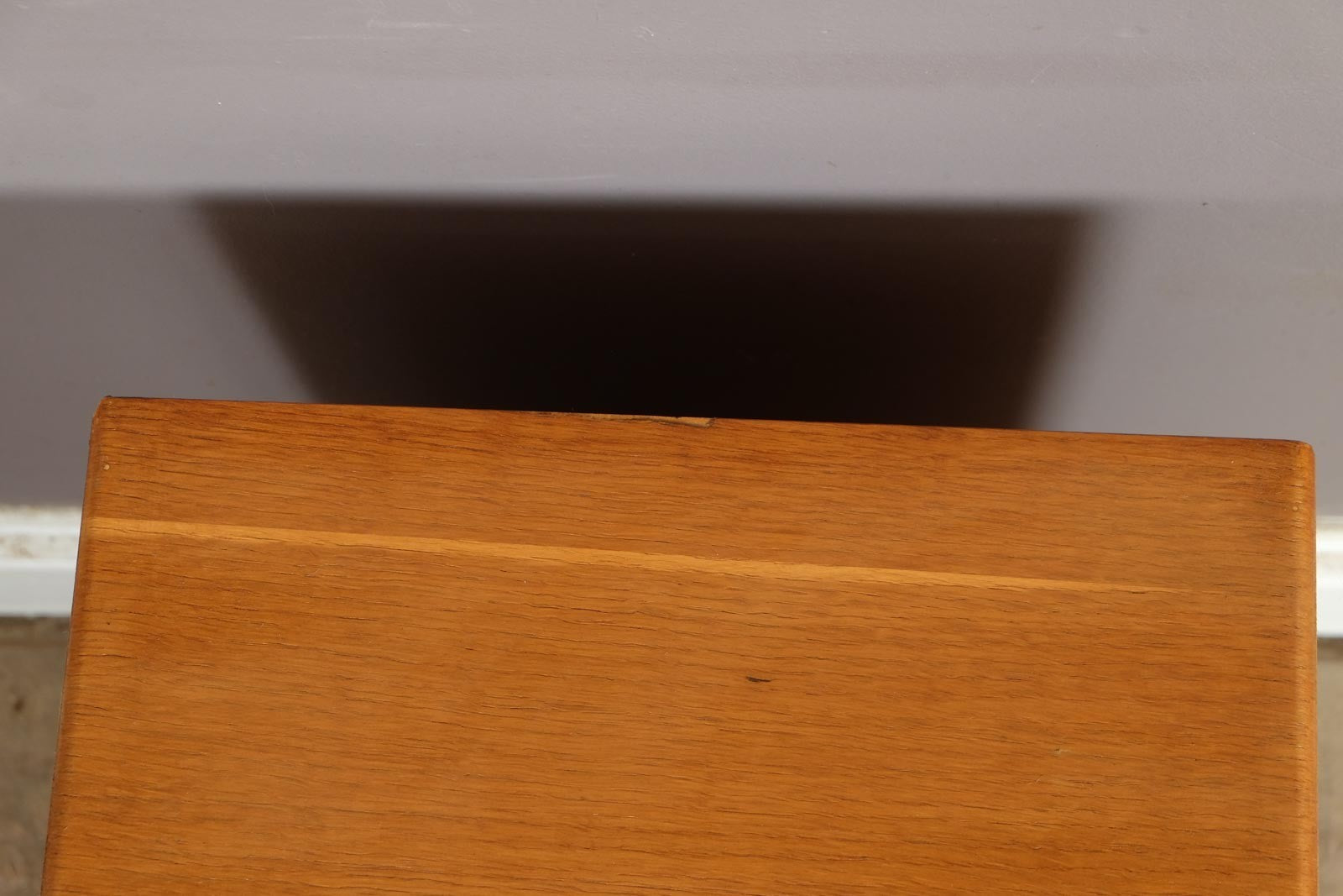 Vintage Retro Light Oak Bedside Table