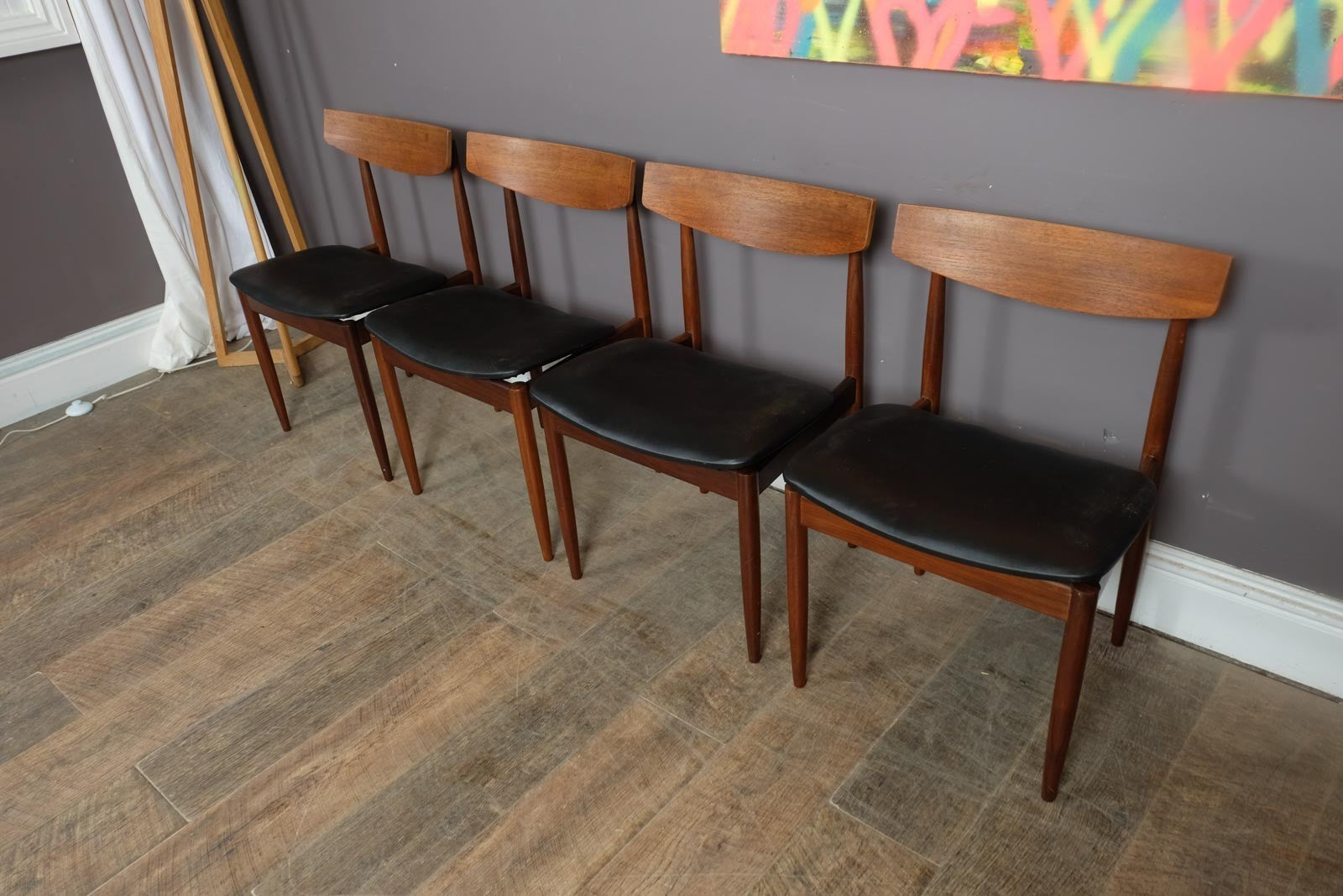 Vintage Retro G Plan Fresco Dining Tabe and 4 Kofod Larsen Chairs