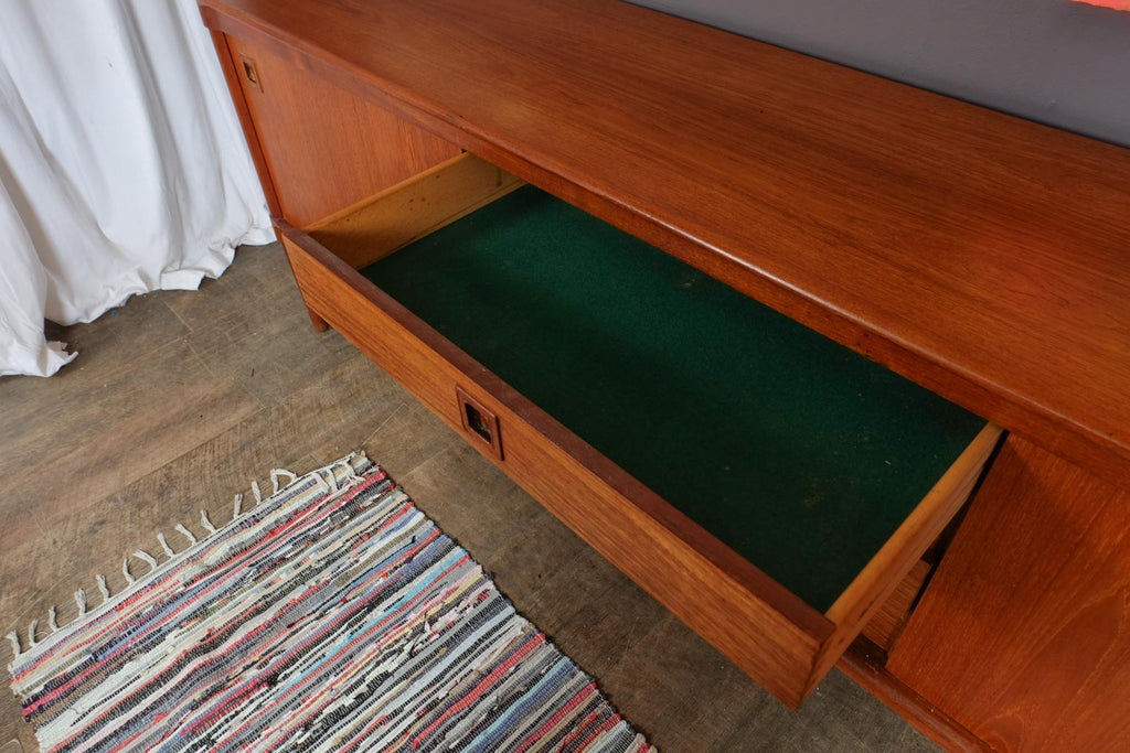 Vintage Retro Large Danish Teak Sideboard by H W Klein for Bramin