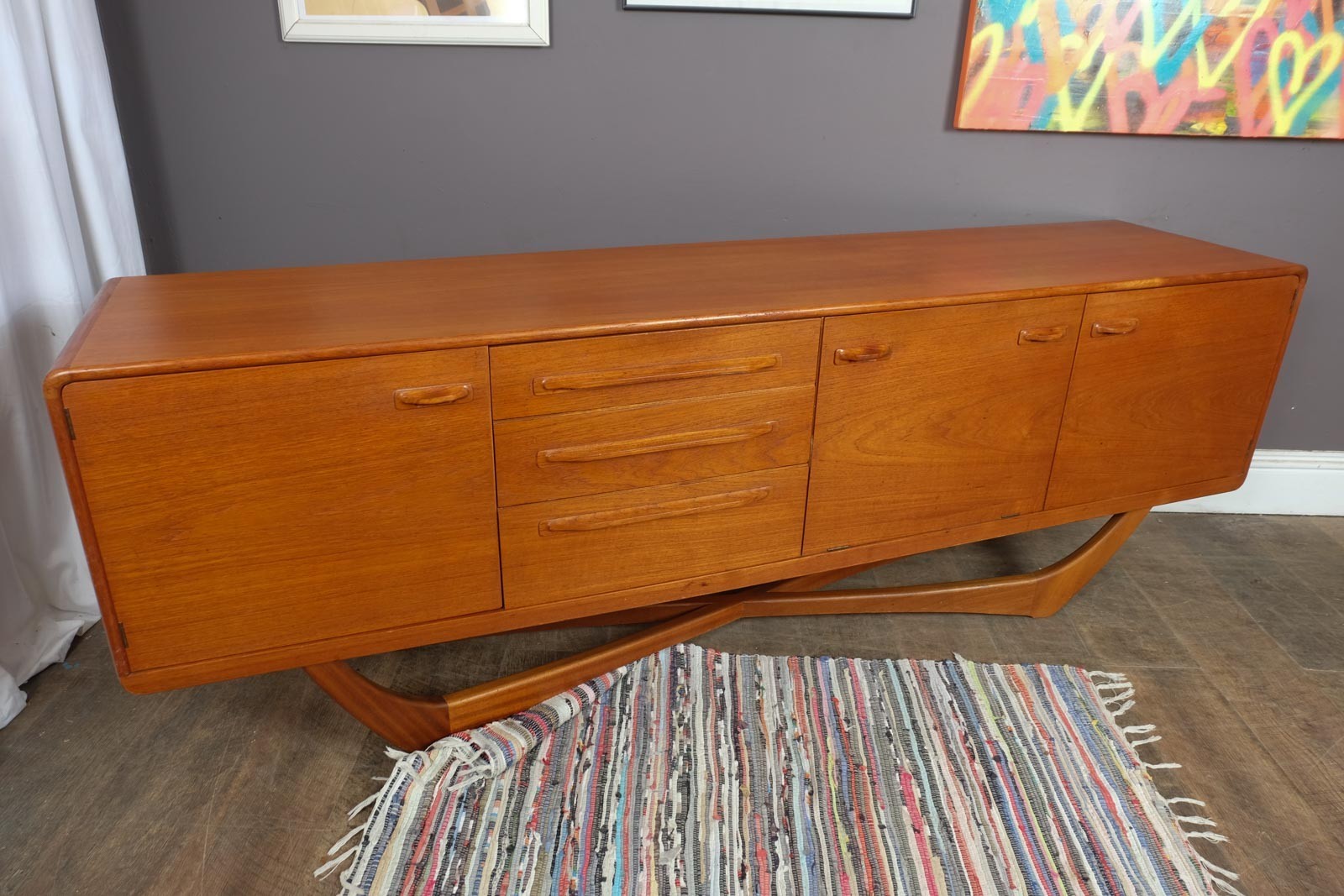 Stunning Mid-Century British Teak Sideboard by Beithcraft