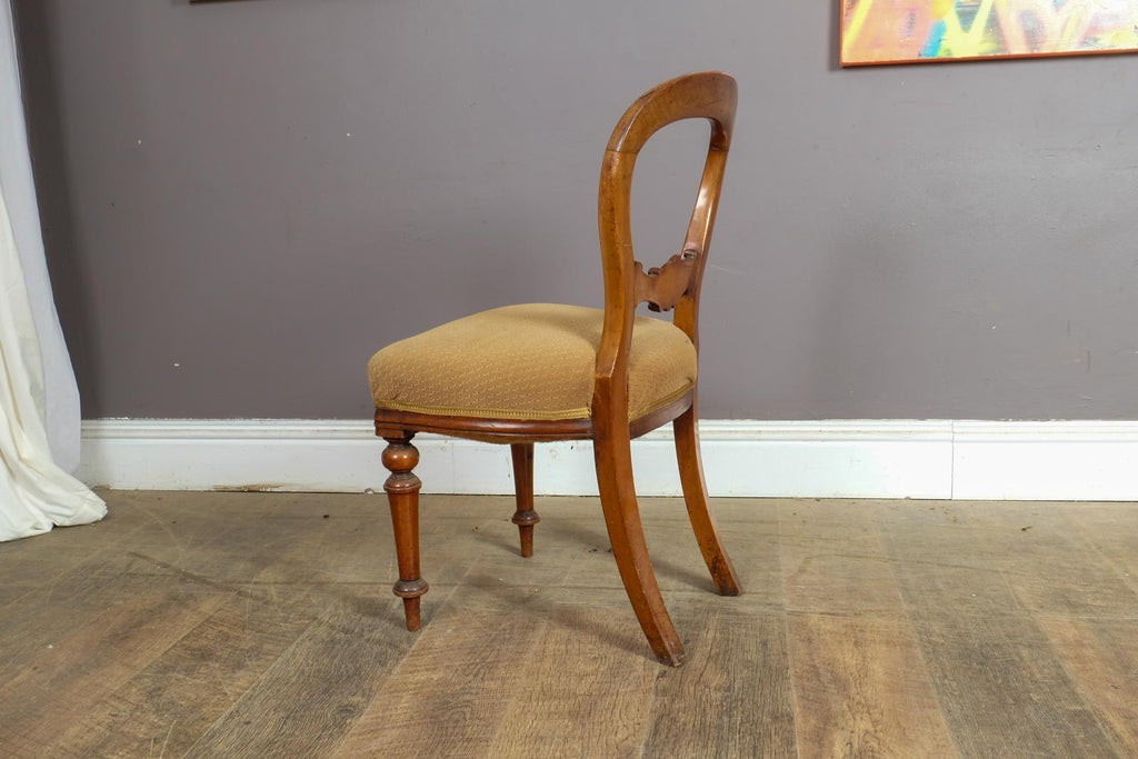 Vintage Pair of Antique Victorian Balloon Back Chairs