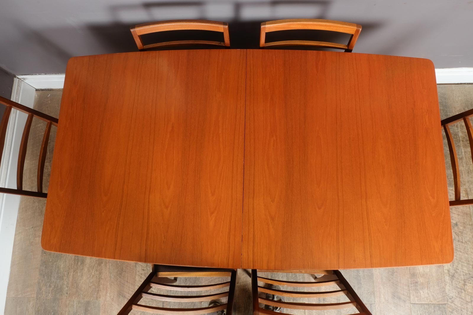 Vintage Retro Mid Century eak Extending Dining Table and 6 Chairs