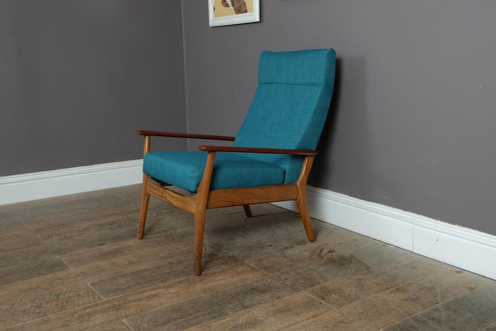 Vintage Retro Mid Century Afromosia Armchair by Furpro