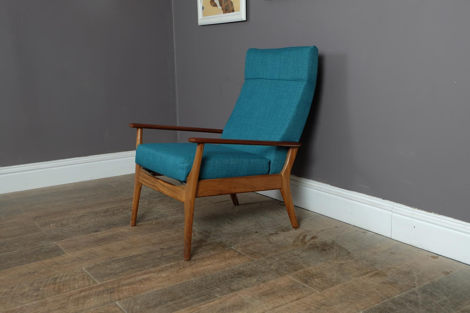 Vintage Retro Mid Century Afromosia Armchair by Furpro