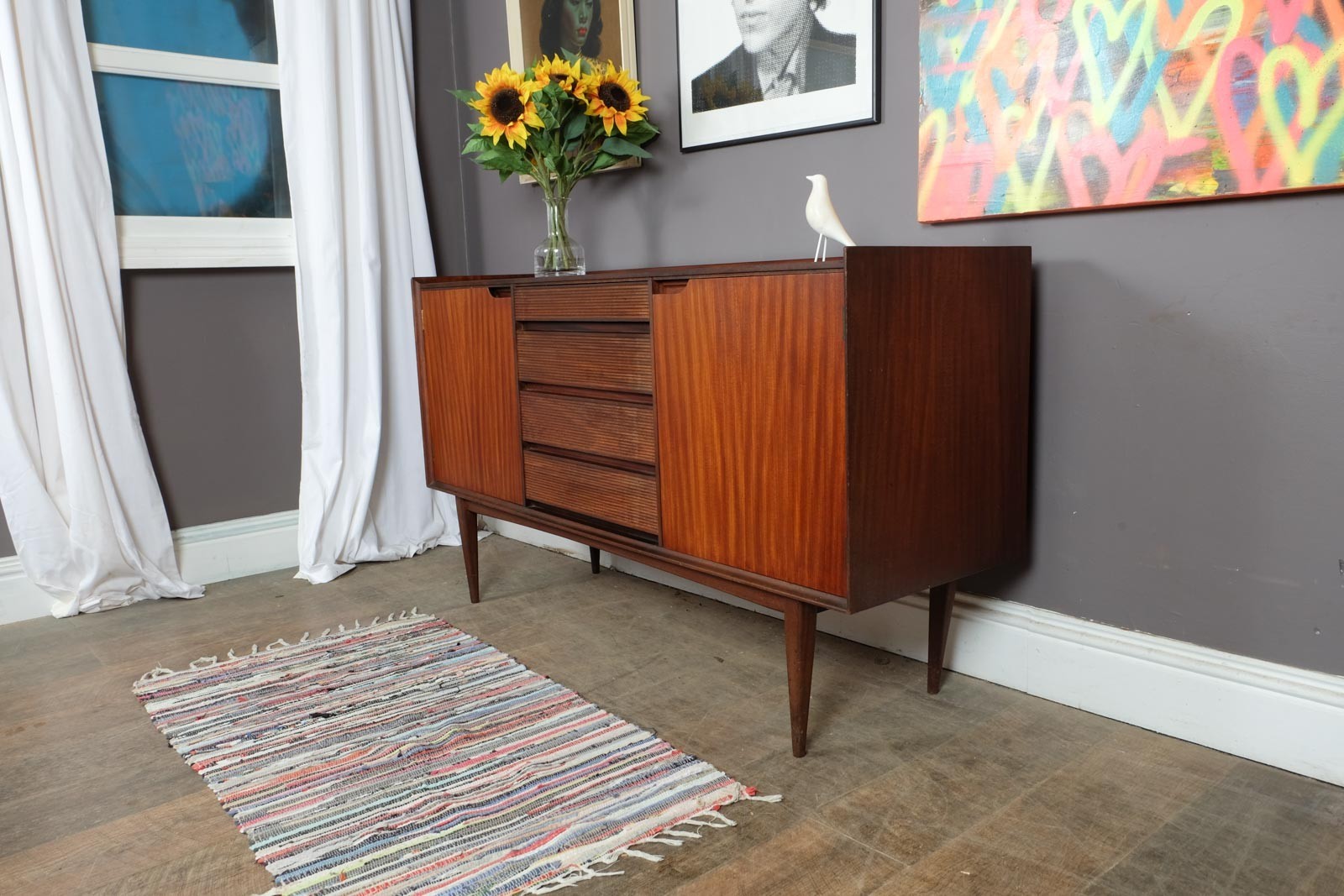 Vintage Retro Fyne Ladye Afromosia Sideboard by Richard Hornby