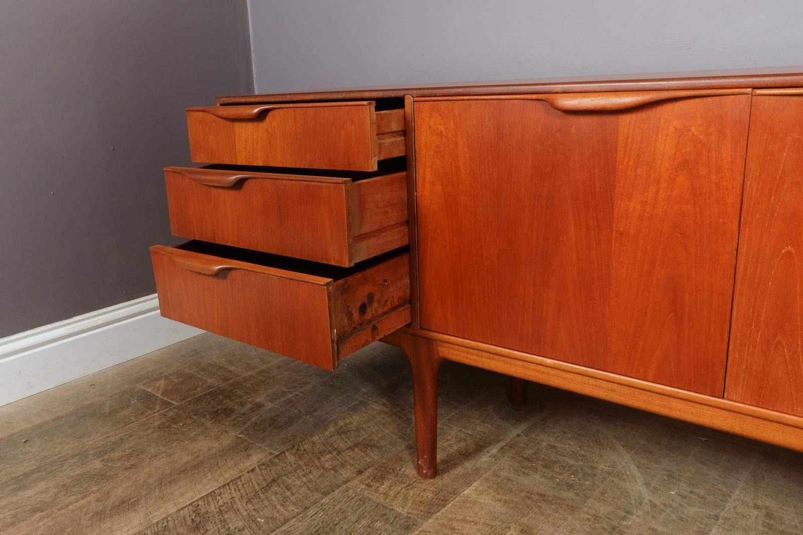 Vintage Retro Large Teak Mid Century Sideboard by McIntosh