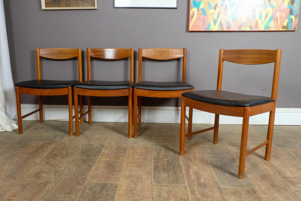 Vintage Retro McIntosh Teak Extending Dining Table and 4 Chairs