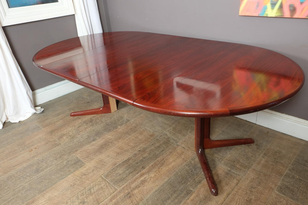 Vintage Retro Danish Rosewood Extending Dining Table