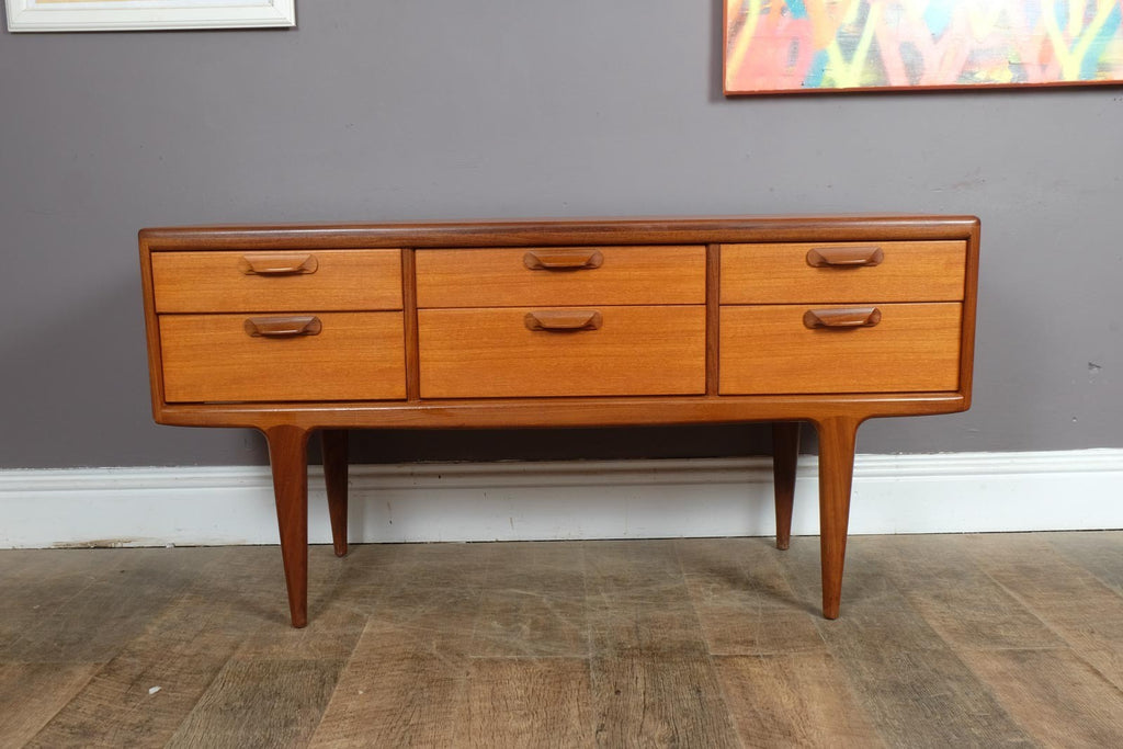 Vintage Mid Century Sequence Teak Chest of Drawers by Younger