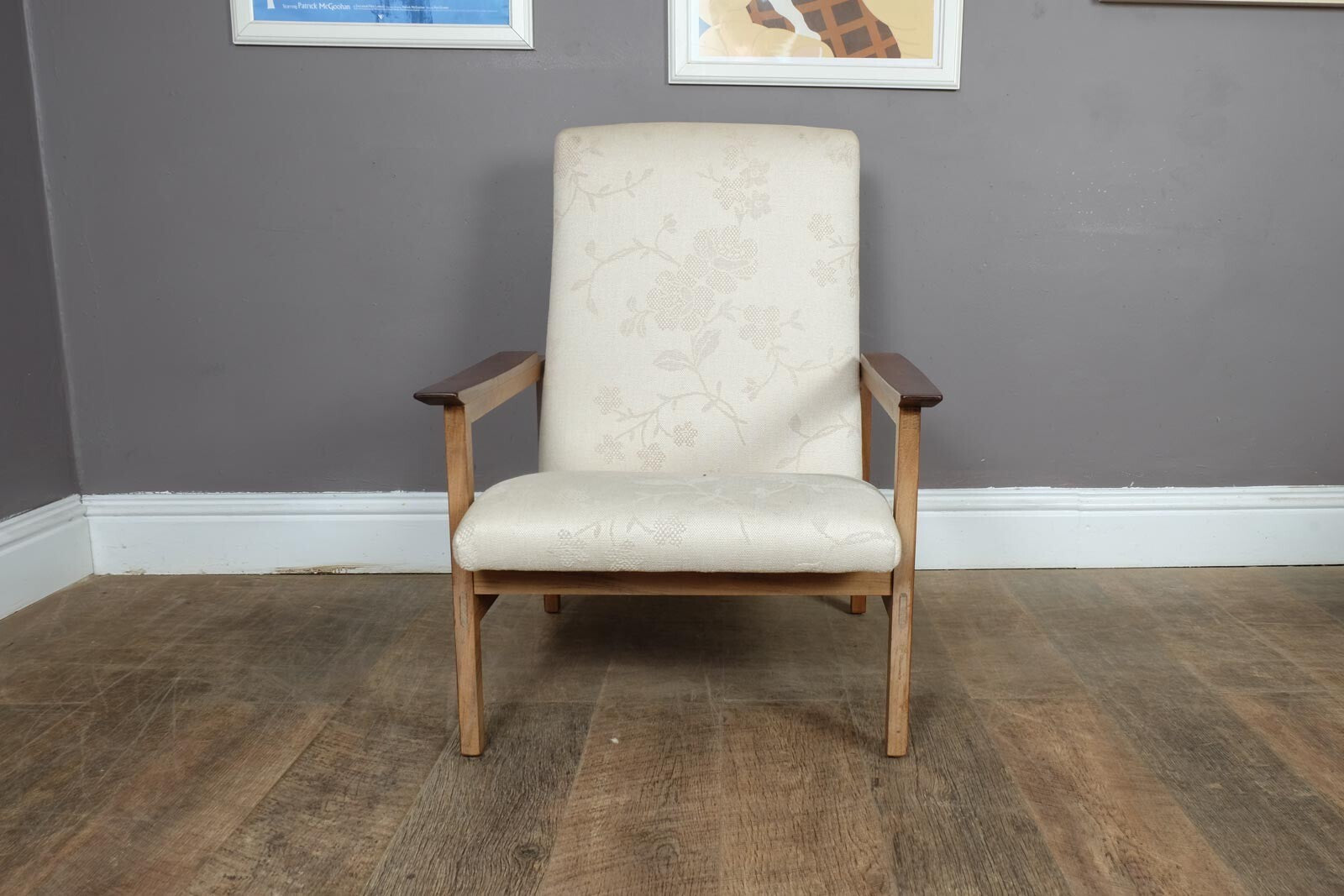 Vintage Retro Guy Rogers Mid Century Kyoto Arm Chair