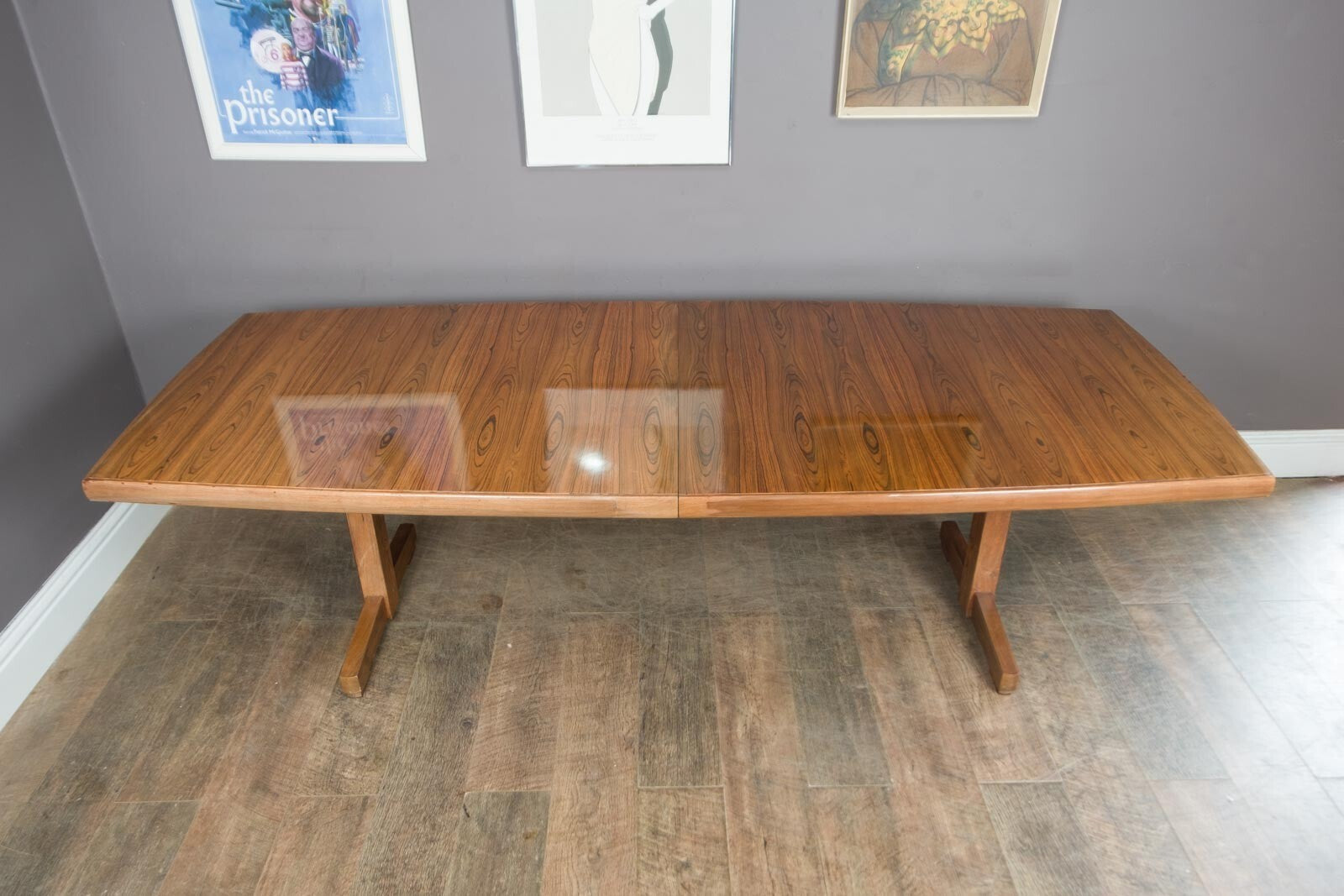Large Vintage Danish Rosewood Dining Table - Koefoeds Hornslett