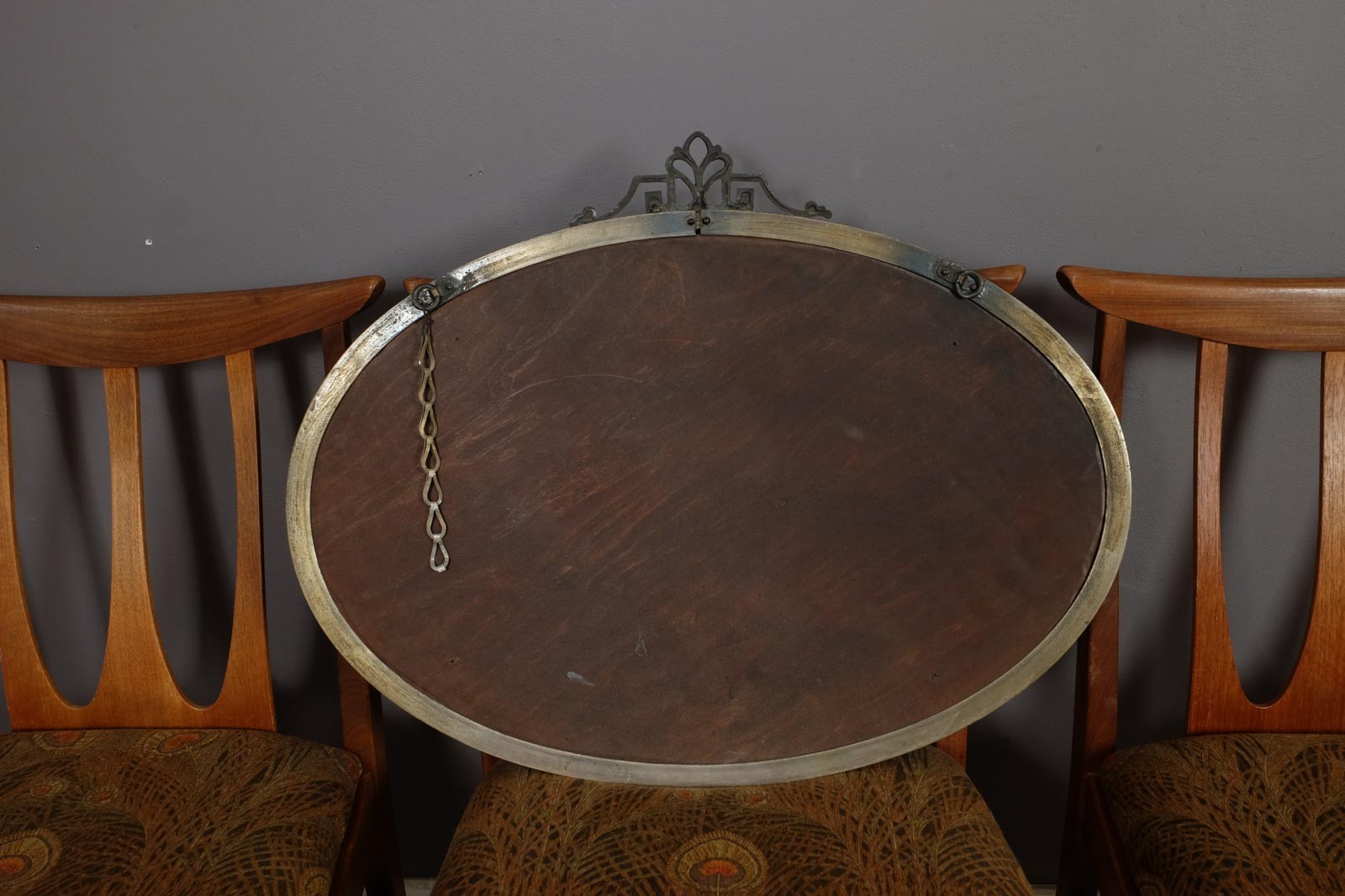 Vintage Retro Antique Oval Victorian Mirror