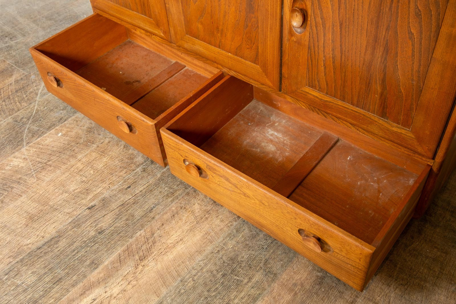 Vintage Retro Ercol Light Elm Sideboard Model 468