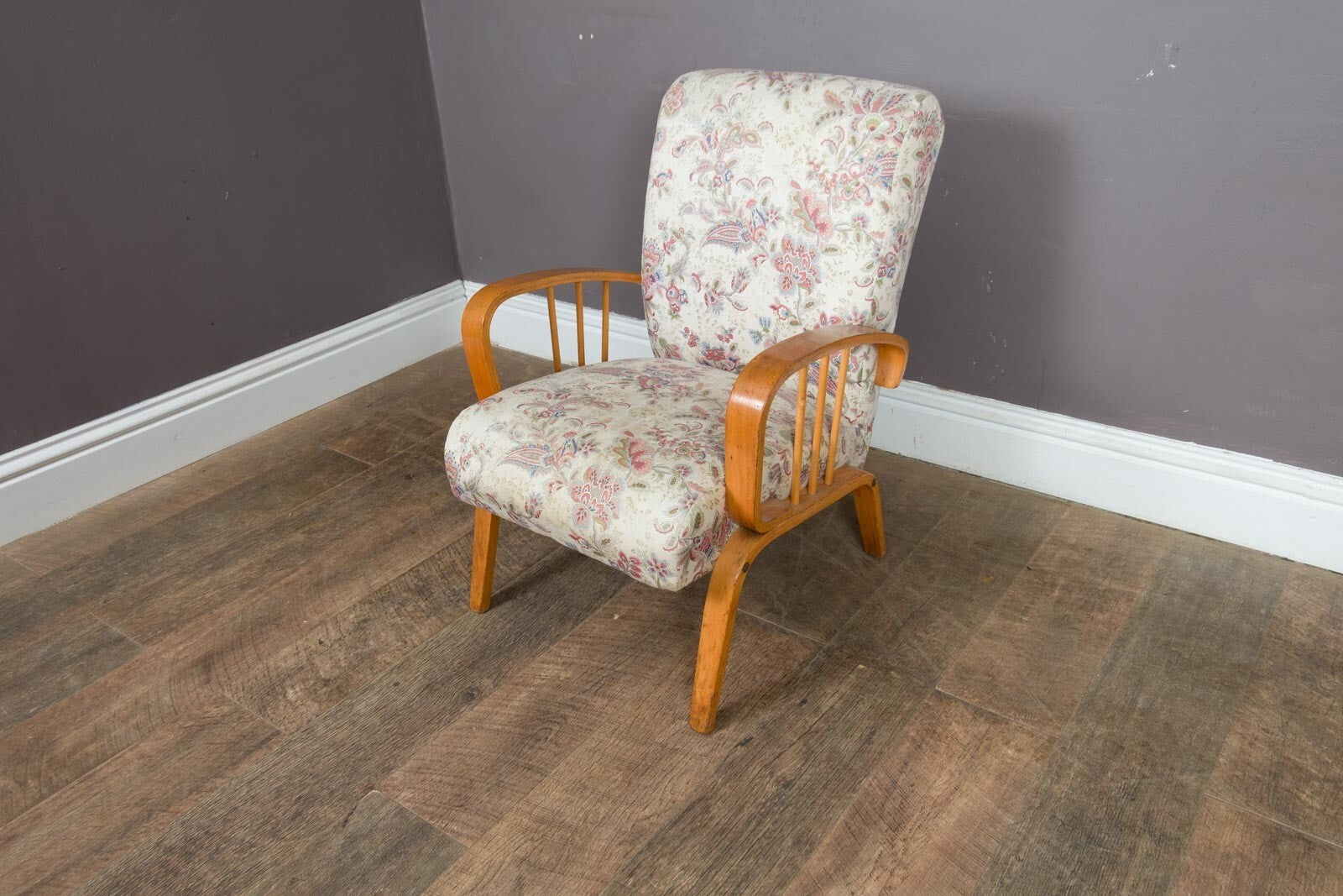 Vintage Retro 1950s Bedroom Chair ArmChair