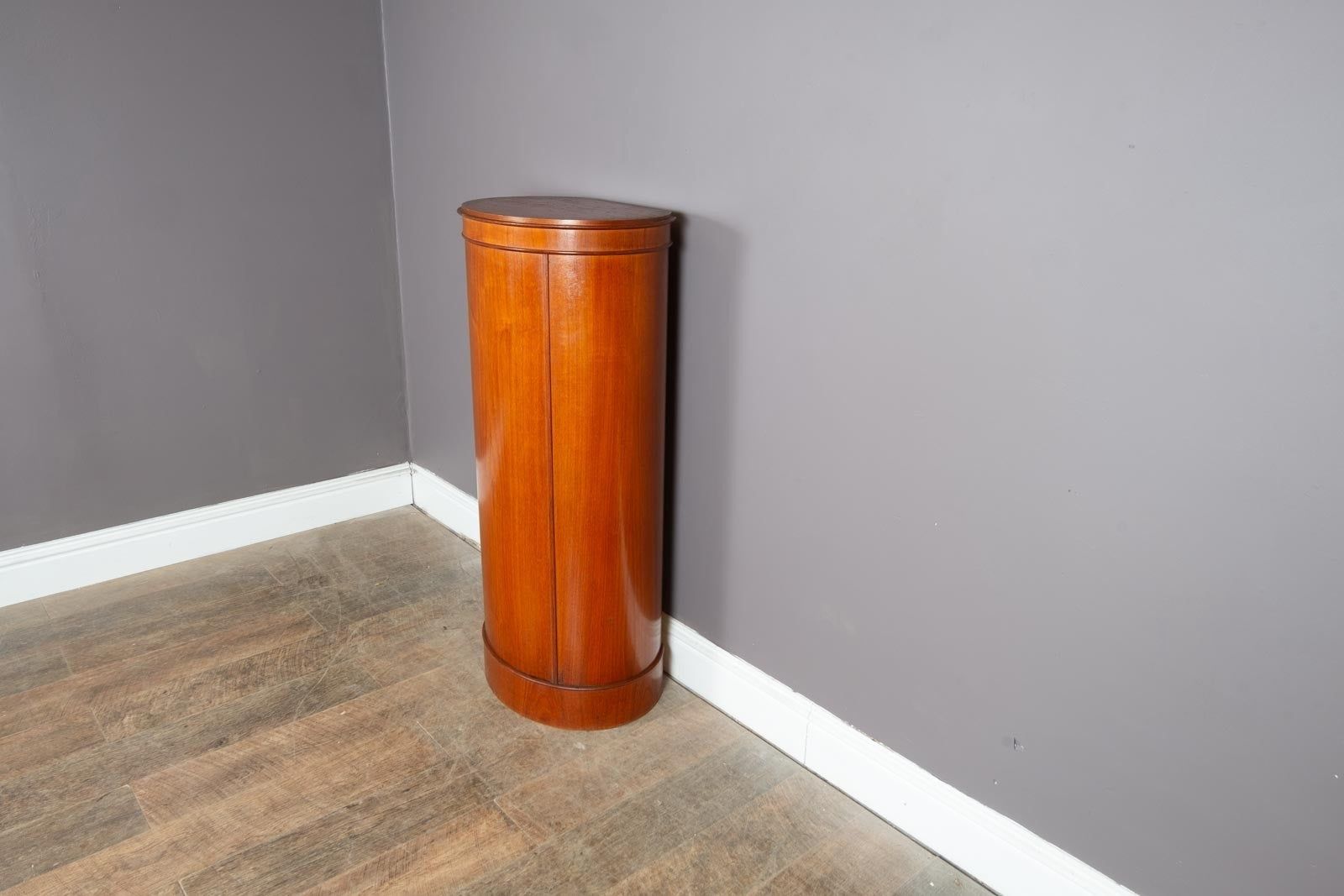 Vintage Danish Mid Century Circular Drinks Bar Cabinet by Johannes Sorth